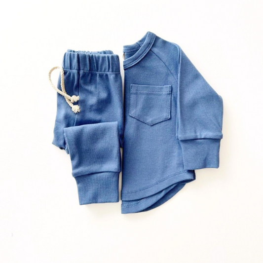 Lounge Set | Ocean Blue | 0-3mo to 5T