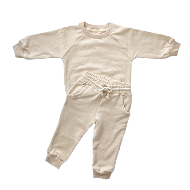 Organic Tracksuit  |  Oat  | 3-6 mo to 4T