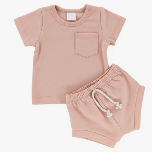 Blush Pocket Set | 12/18 mo & 4T