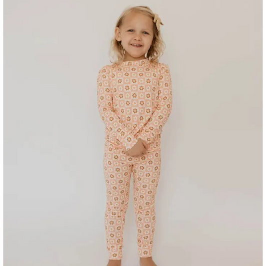 Checkerboard Daisy 2 Piece Sleepy Set