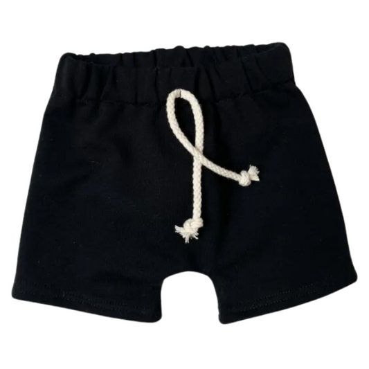 Handmade Play Shorts | Black | 0-3mo to 4T