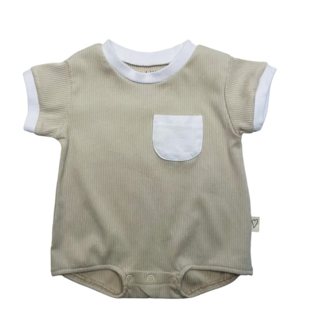Bamboo Bubble Romper | Beige