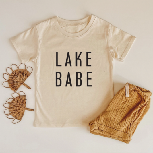 Lake Babe | Ivory Kids Tee | Toddler T-shirt