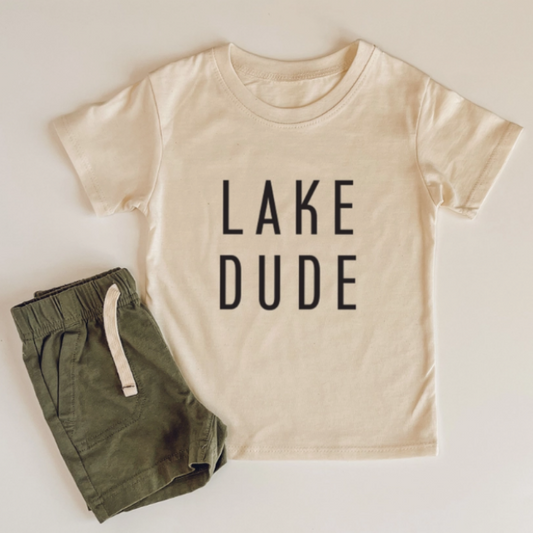 Lake Dude | Ivory Kids Tee | Toddler T-shirt