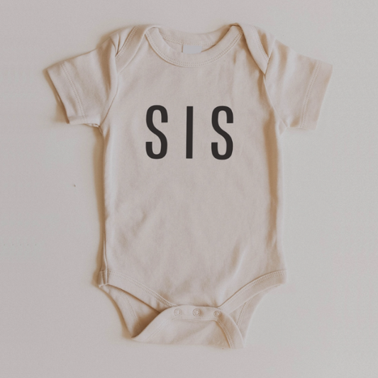 Sis | Ivory Onesie | Baby Bodysuit