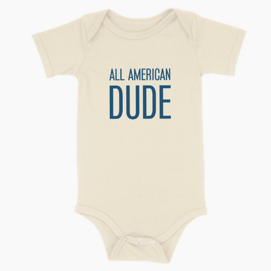 All American Dude Onesie  |  6-12 mo