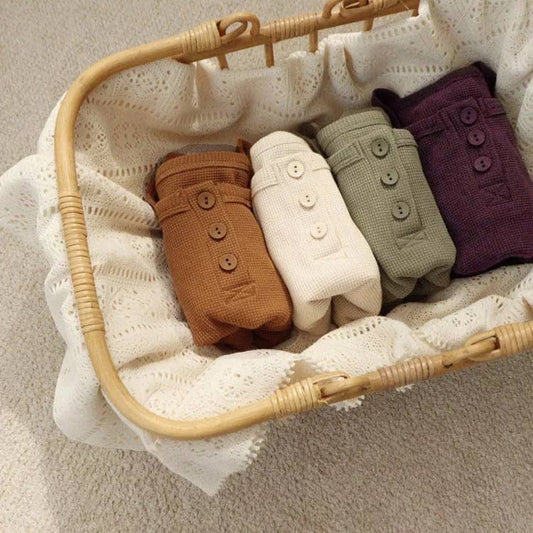 Summer Shortie Set | Dark Purple + Khaki Olive | Organic Cotton