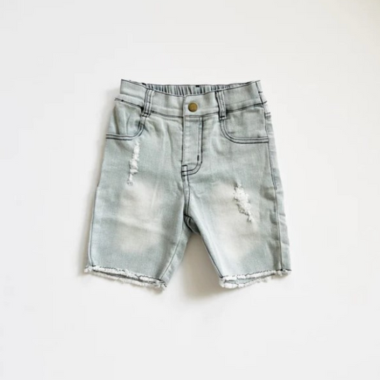 Bermuda Denim Shorts | Slate Gray