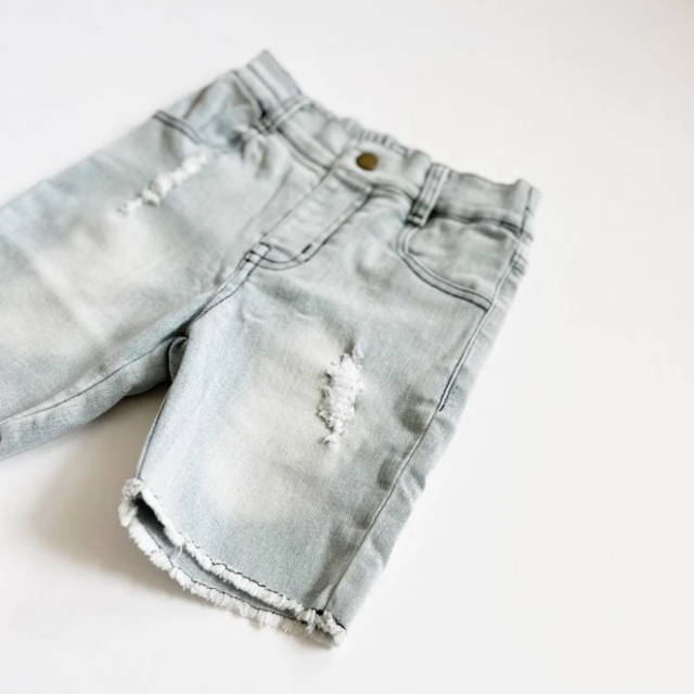 Bermuda Denim Shorts | Slate Gray
