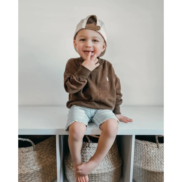 Bermuda Denim Shorts | Slate Gray