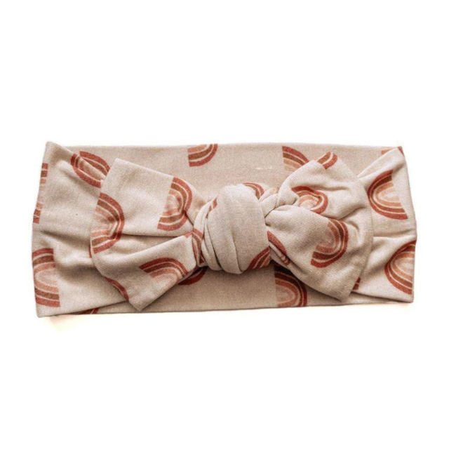 Brown Rainbow Ruffle Baby Bloomers