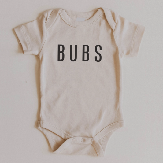Bubs | Ivory Onesie | 3-6 mo