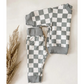 Checkered Pullover and Joggers Set