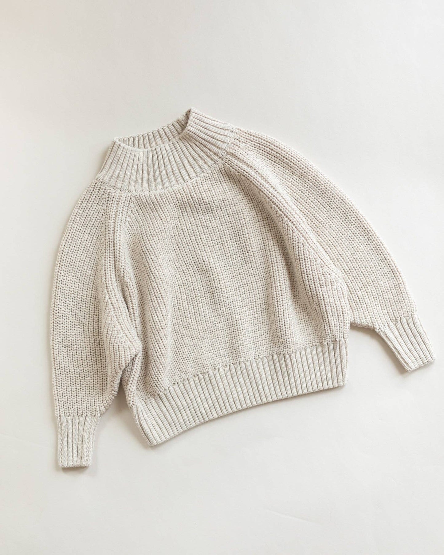 Mock Neck Knit Pullover | Chunky Knit Sweater