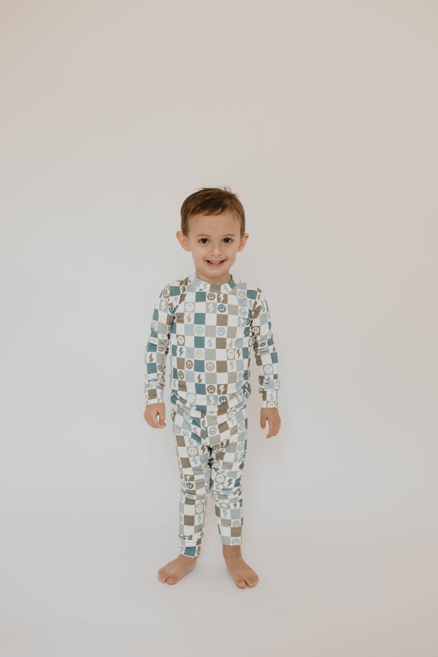 Lightning Bolt Checkerboard 2 Piece Sleepy Set