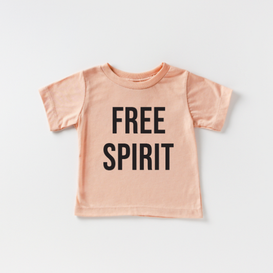Free Spirit Tee | Toddler Tshirt | Peach