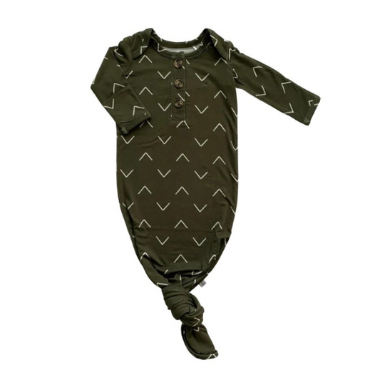 Knotted Baby Gown | Green Arrow
