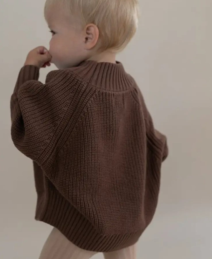 Mock Neck Knit Pullover | Chunky Knit Sweater