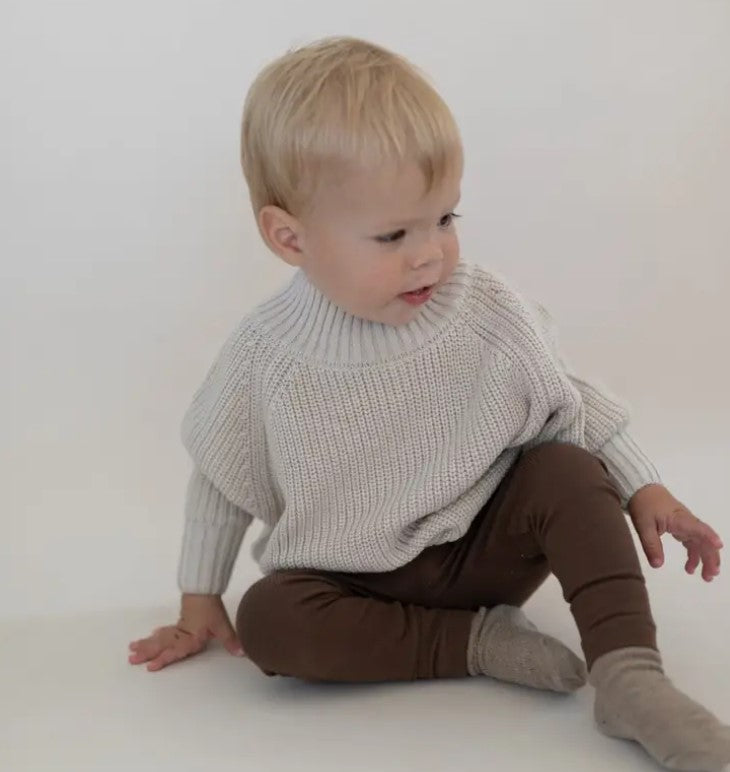 Mock Neck Knit Pullover | Chunky Knit Sweater