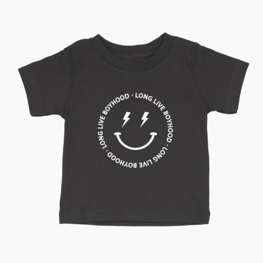 Long Live Boyhood | Black Kids Tee | Toddler T-shirt