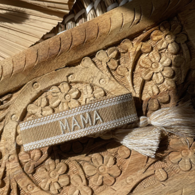 Mama Embroidered Friendship Bracelet | Mama Gift