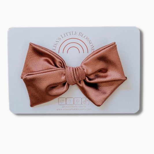 Handtied Satin Bow | Mauve