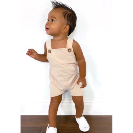Short Button Overalls (Vanilla) | 2T