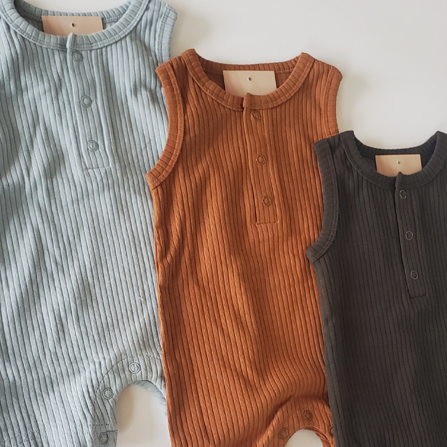 Thick Ribbed Tank Romper | Short Romper