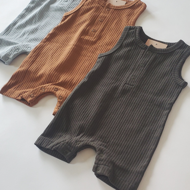 Thick Ribbed Tank Romper | Short Romper