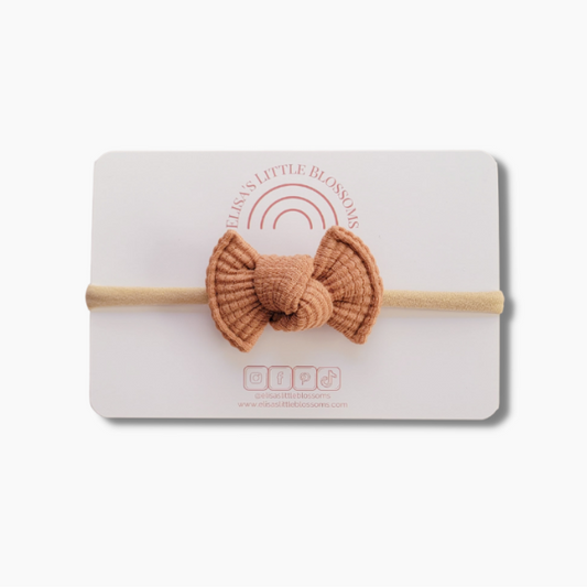 Knot Single Bow - Organic Waffle | Toast