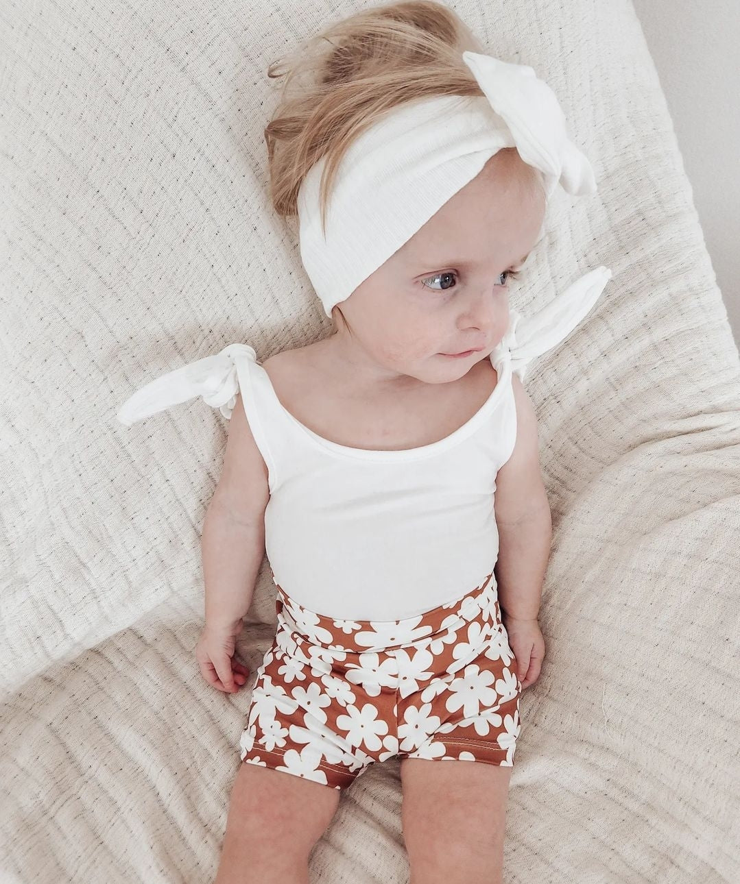 Madden Tie Shoulder Tank Leotard  | White