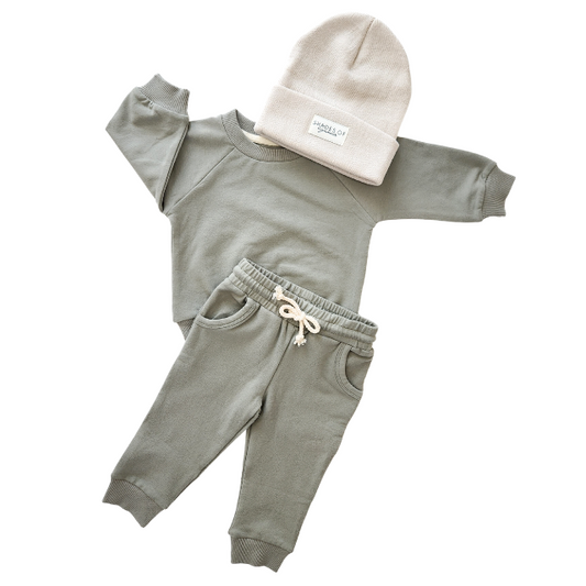 Organic Tracksuit Set  |  Sage Green