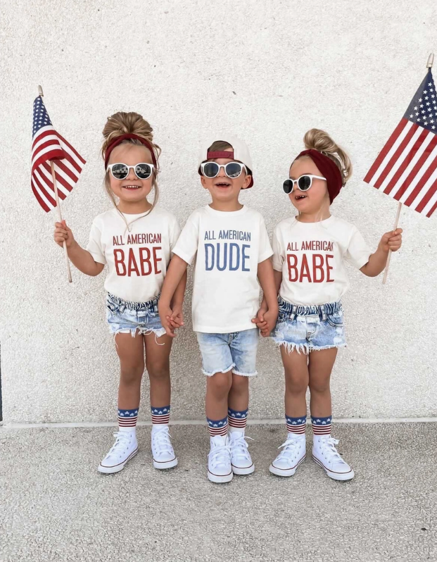 All American Dude Kids Tshirt  |  6-12 mo to 4T