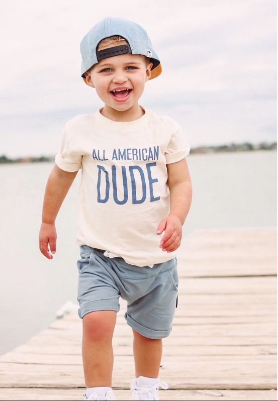 All American Dude Kids Tshirt  |  6-12 mo to 4T