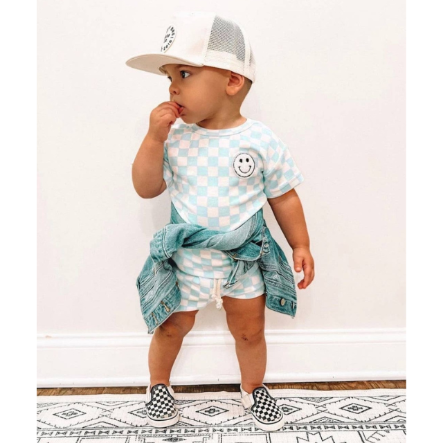 Checkered Smiley Set  |  3 Colors