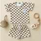 Checkered Smiley Set  |  3 Colors