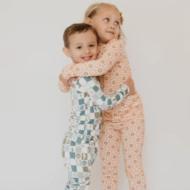 Checkerboard Daisy 2 Piece Sleepy Set
