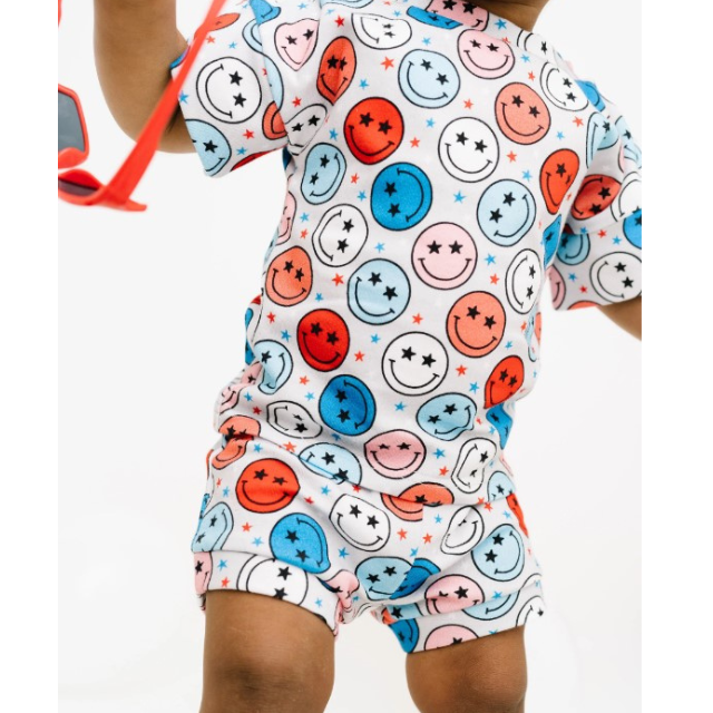 Patriotic Smiley Slouchy Set  |  0-3mo to 4T