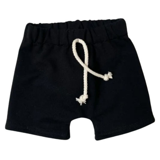 Handmade Play Shorts  |   Black  |  0-3mo to 4T