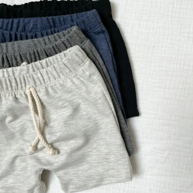 Handmade Play Shorts  |   Black  |  0-3mo to 4T