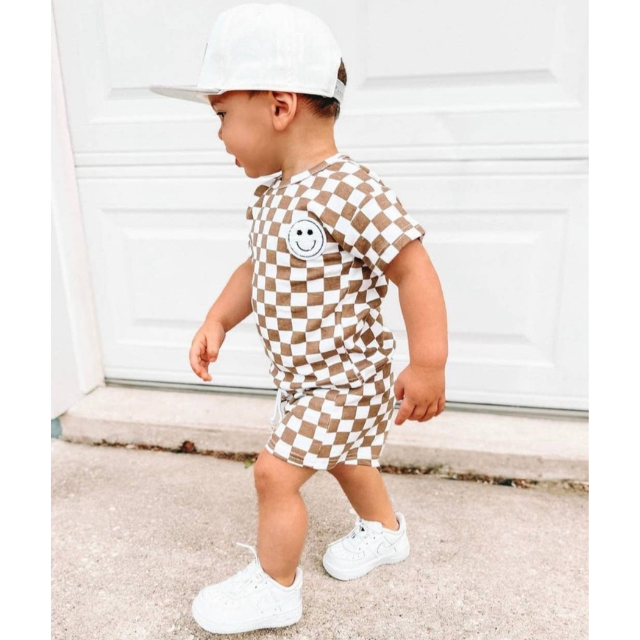 Checkered Smiley Set  |  3 Colors