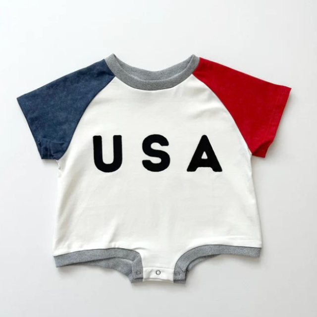 USA Romper  |  0-3 mo to  2T