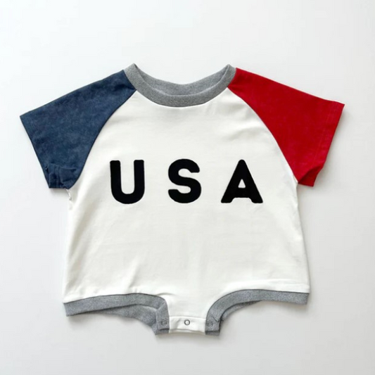 USA Romper  |  0-3 mo to  2T