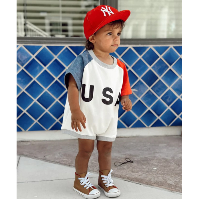 USA Romper  |  0-3 mo to  2T