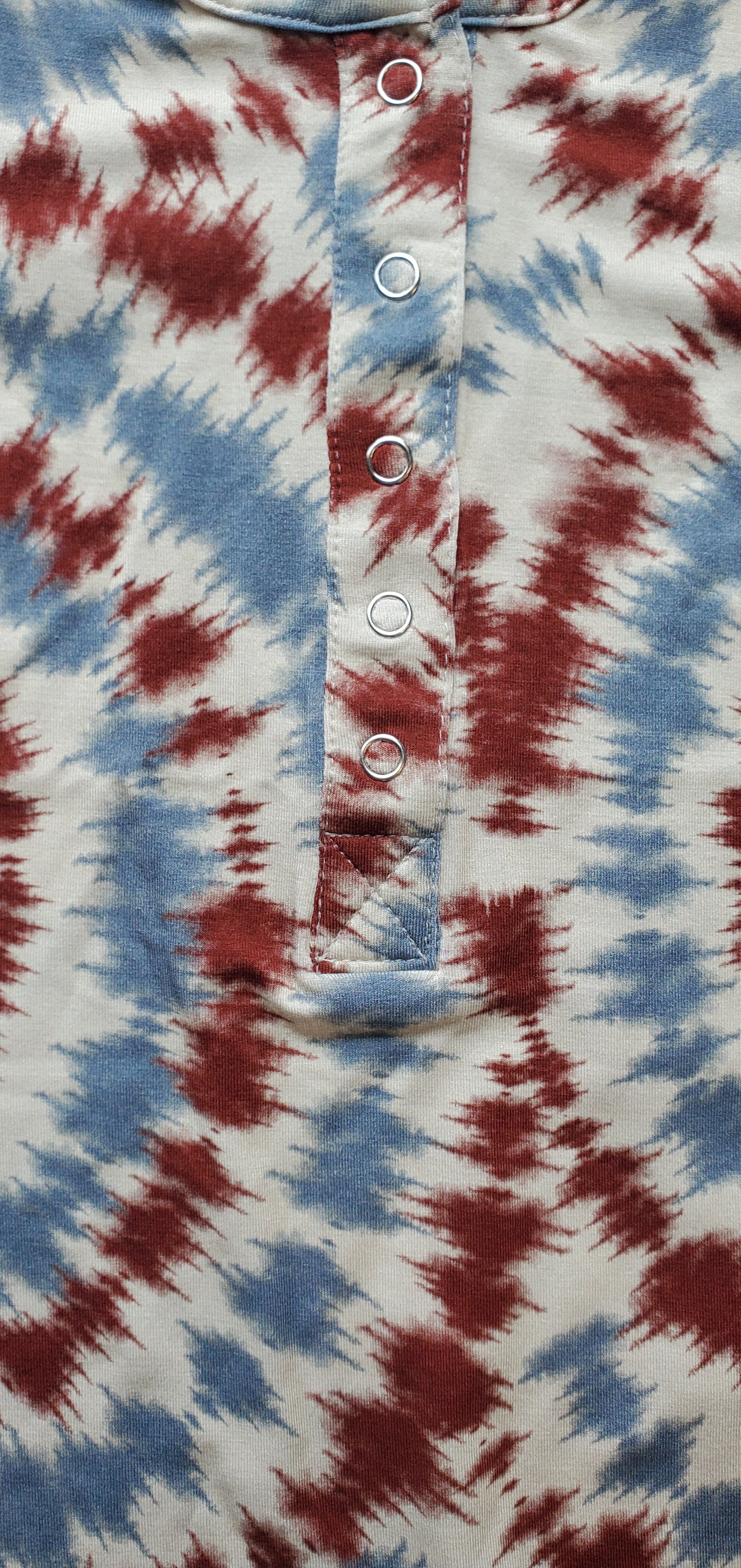 Bamboo Infant/Toddler Shortie Romper  |  Americana Tie Dye