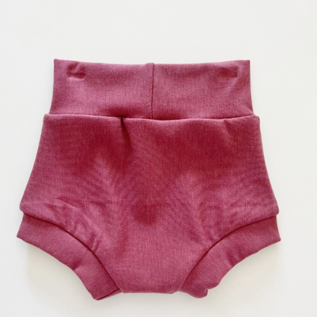 Organic French Terry Shorties | Rose | Handmade
