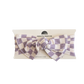 Checkered Head Wrap  |  Lavender  |  Lightning Smiley