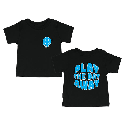 Play The Day Away - Kids Tee, Toddler T-shirt, Smiley Face