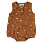 Mustard Floral Bubble Romper  | 0-3 mo to 2T