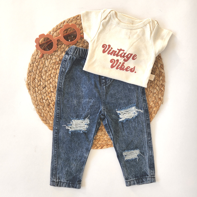 Vintage Vibes  |  Organic Cotton Bodysuit